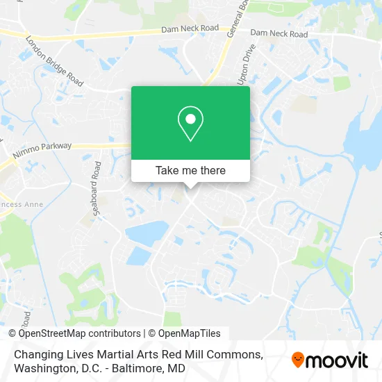 Changing Lives Martial Arts Red Mill Commons map