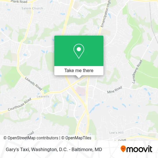 Gary's Taxi map