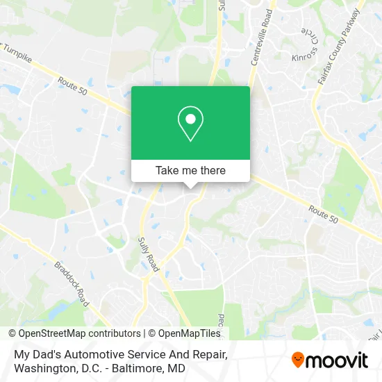 My Dad's Automotive Service And Repair map