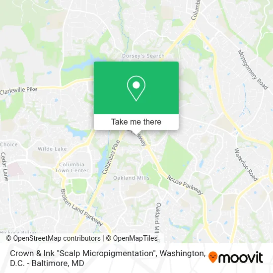 Crown & Ink "Scalp Micropigmentation" map