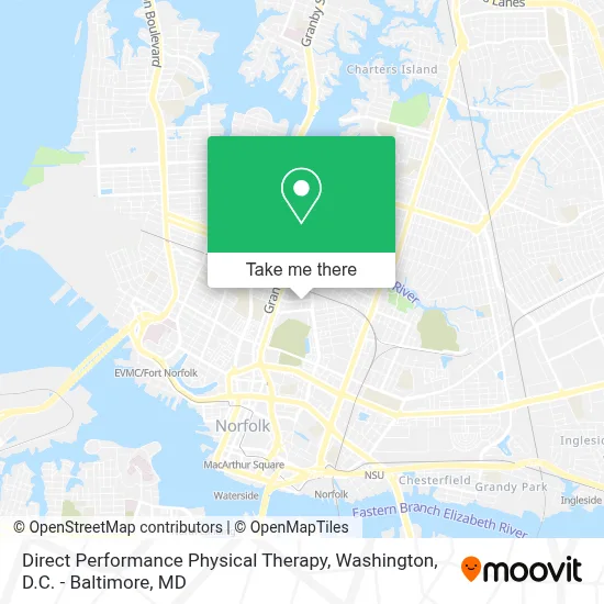 Direct Performance Physical Therapy map