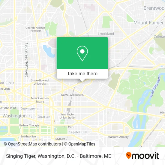 Singing Tiger map