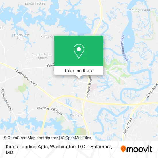 Kings Landing Apts map