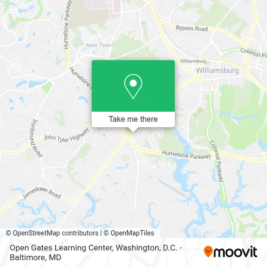 Open Gates Learning Center map
