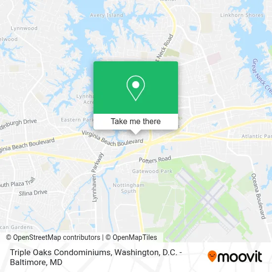 Triple Oaks Condominiums map