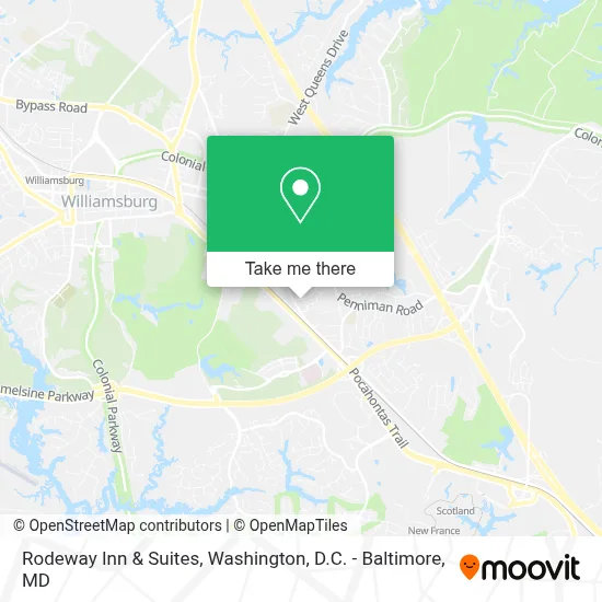 Rodeway Inn & Suites map