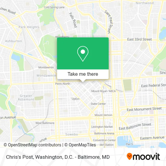 Chris's Post map