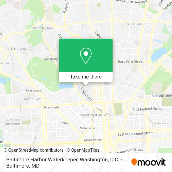 Baltimore Harbor Waterkeeper map