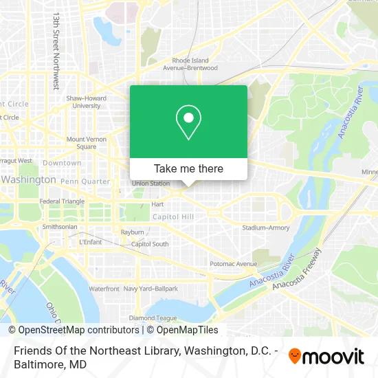 Friends Of the Northeast Library map