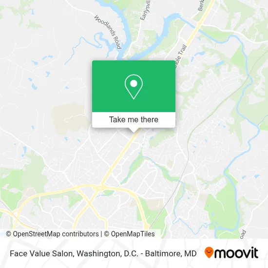 Face Value Salon map