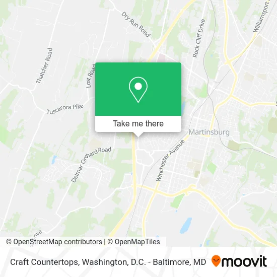 Craft Countertops map