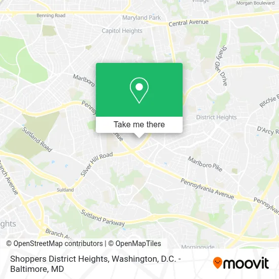 Shoppers District Heights map