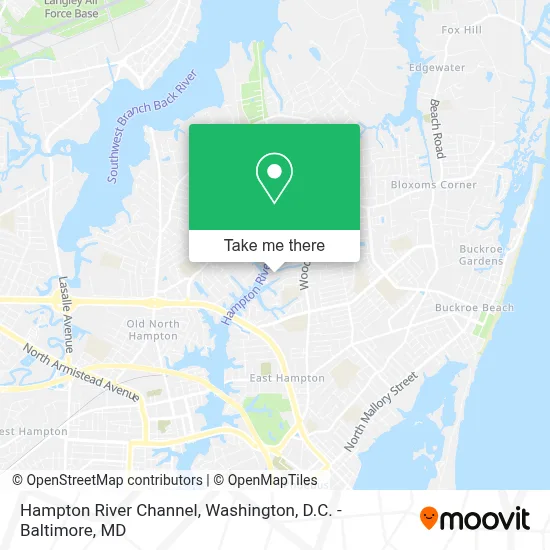 Hampton River Channel map