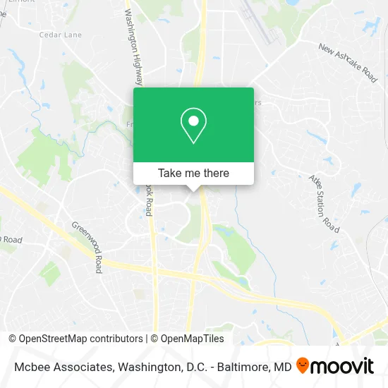 Mcbee Associates map