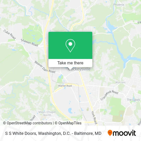 S S White Doors map
