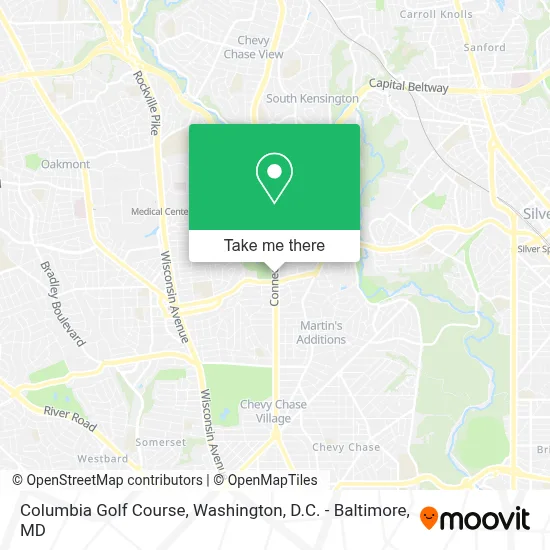 Columbia Golf Course map