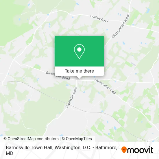Barnesville Town Hall map