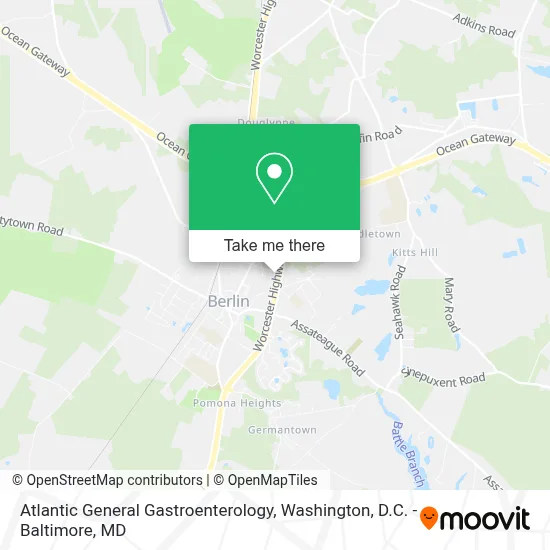 Atlantic General Gastroenterology map