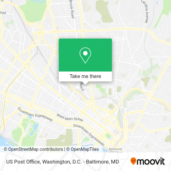 Us Post Office map