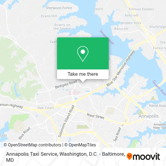 Annapolis Taxi Service map