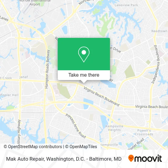 Mak Auto Repair map