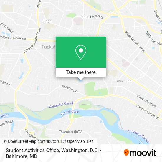 Student Activities Office map