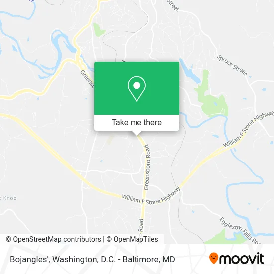 Bojangles' map