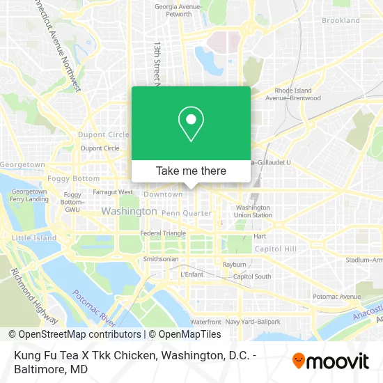 Kung Fu Tea X Tkk Chicken map