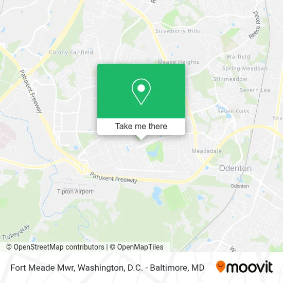 Fort Meade Mwr map