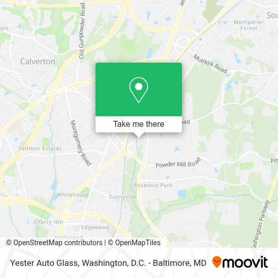 Yester Auto Glass map