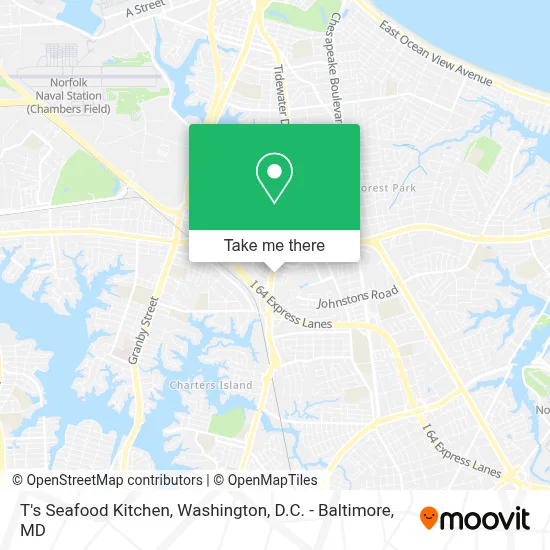 T's Seafood Kitchen map