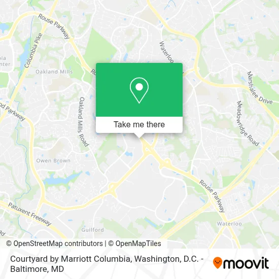 Courtyard by Marriott Columbia map