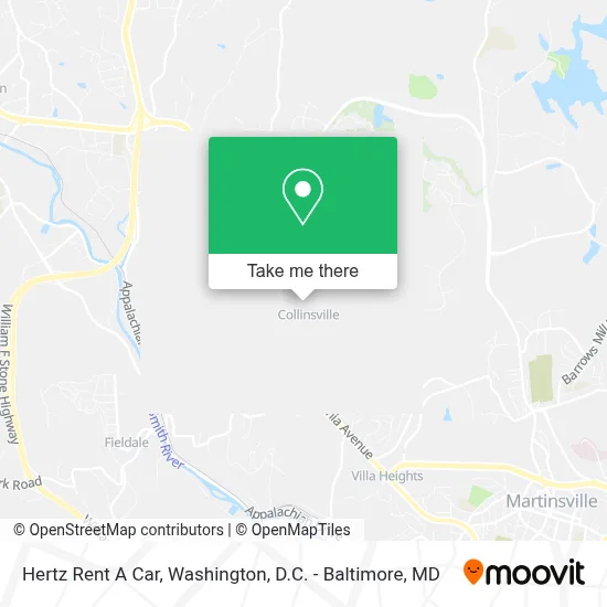 Hertz Rent A Car map