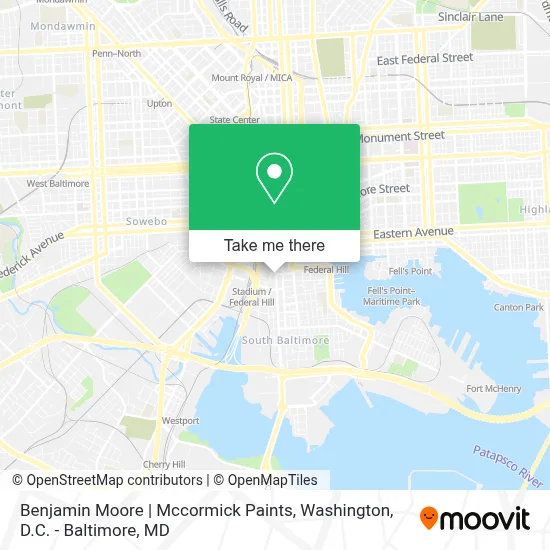 Benjamin Moore | Mccormick Paints map