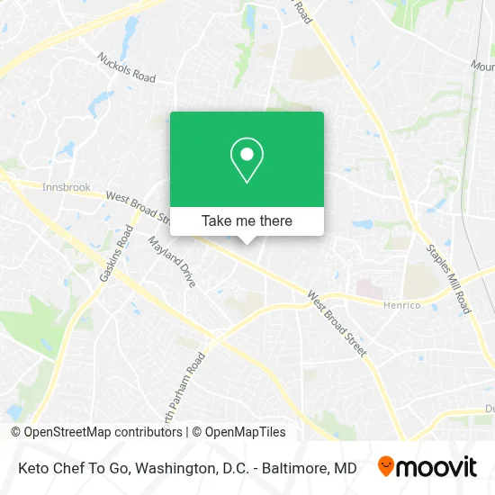 Keto Chef To Go map