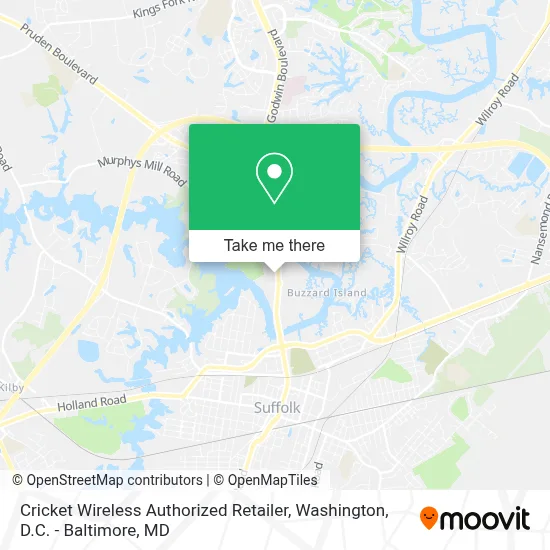 Cricket Wireless Authorized Retailer map