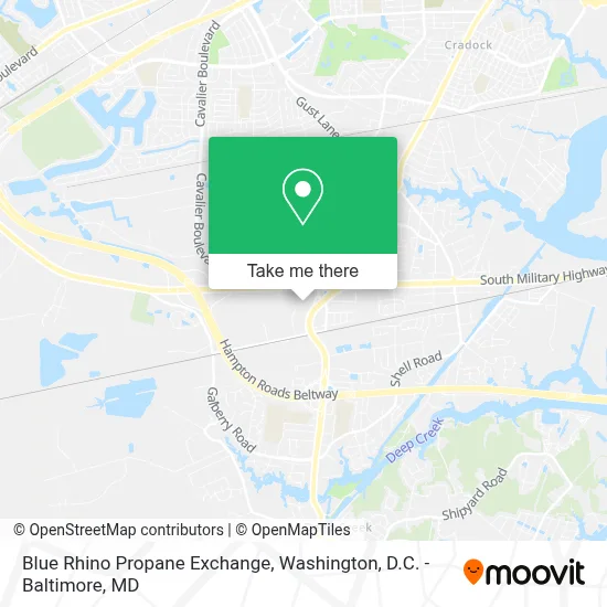Blue Rhino Propane Exchange map