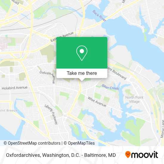 Oxfordarchives map