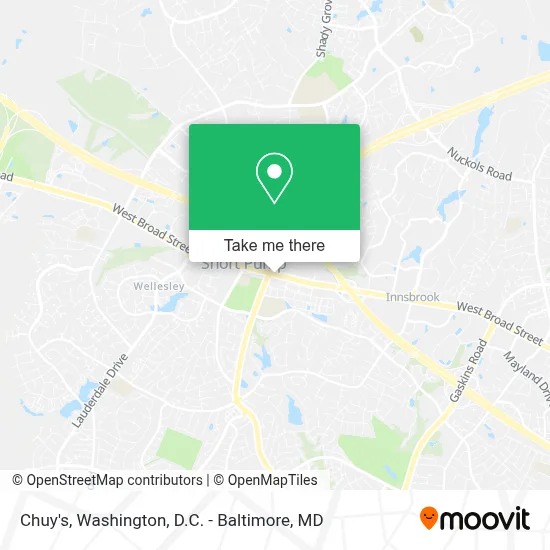 Chuy's map