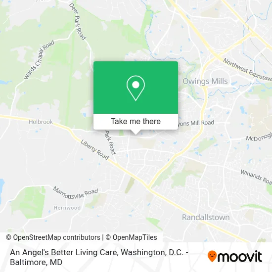 An Angel's Better Living Care map