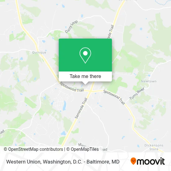 Western Union map