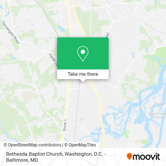 Bethesda Baptist Church map