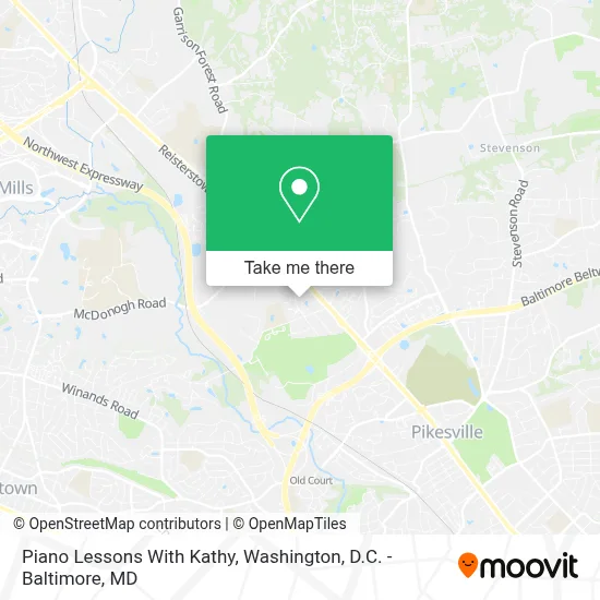 Piano Lessons With Kathy map