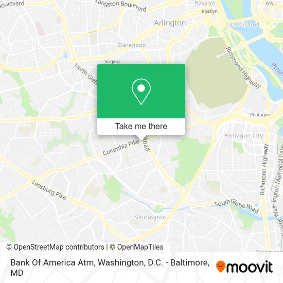 Bank Of America Atm map