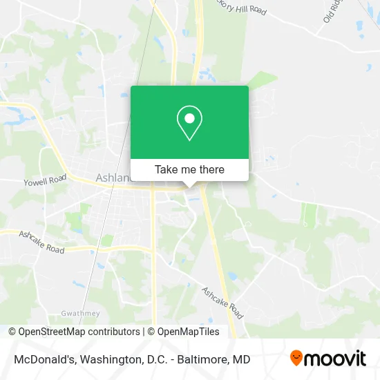 Mcdonald's map