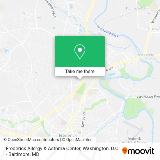 Frederick Allergy & Asthma Center map