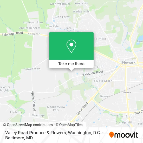 Valley Road Produce & Flowers map