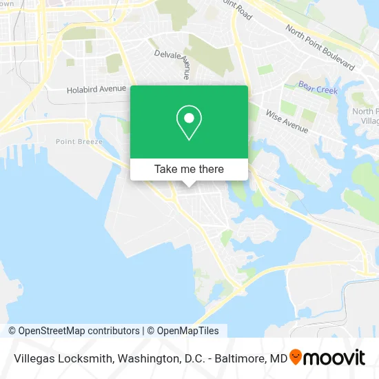 Villegas Locksmith map