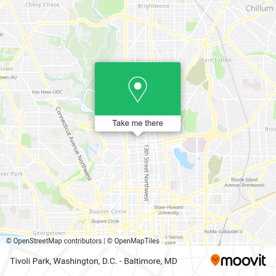 Park Tivoli map