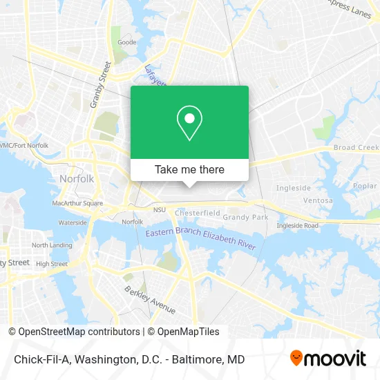 Chick-Fil-A map
